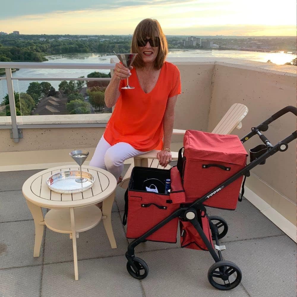 VOOMcart Personal Collapsible Grocery Cart with Wheels and Removable Baskets - Image 11