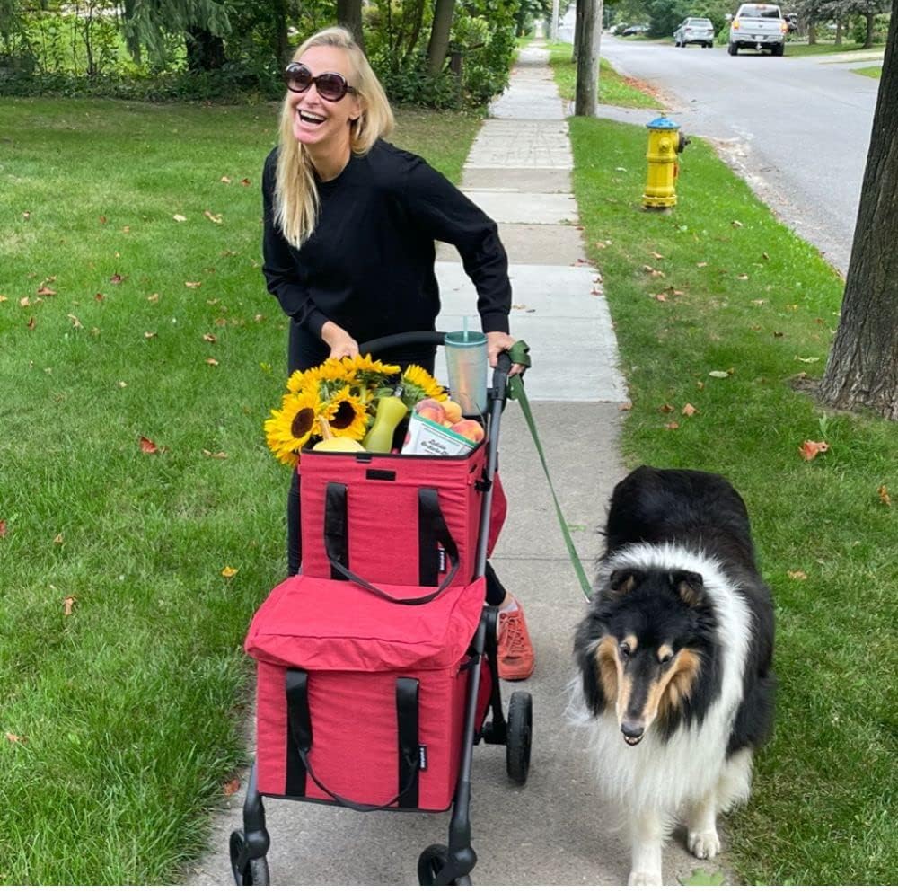 VOOMcart Personal Collapsible Grocery Cart with Wheels and Removable Baskets - Image 12