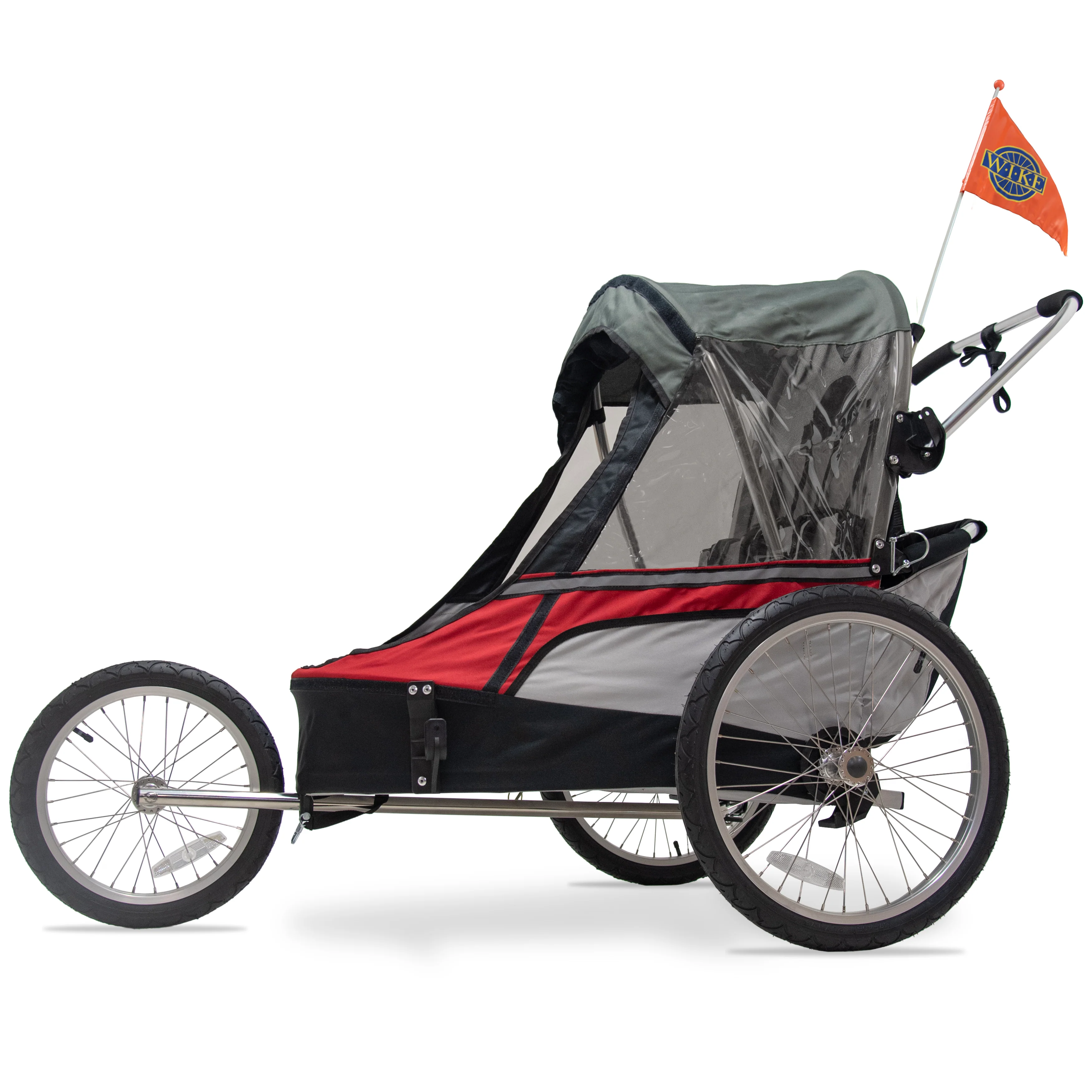 Wike Premium Double Children's Bike Trailer - Includes Stroller and Jogging Kit - Image 11