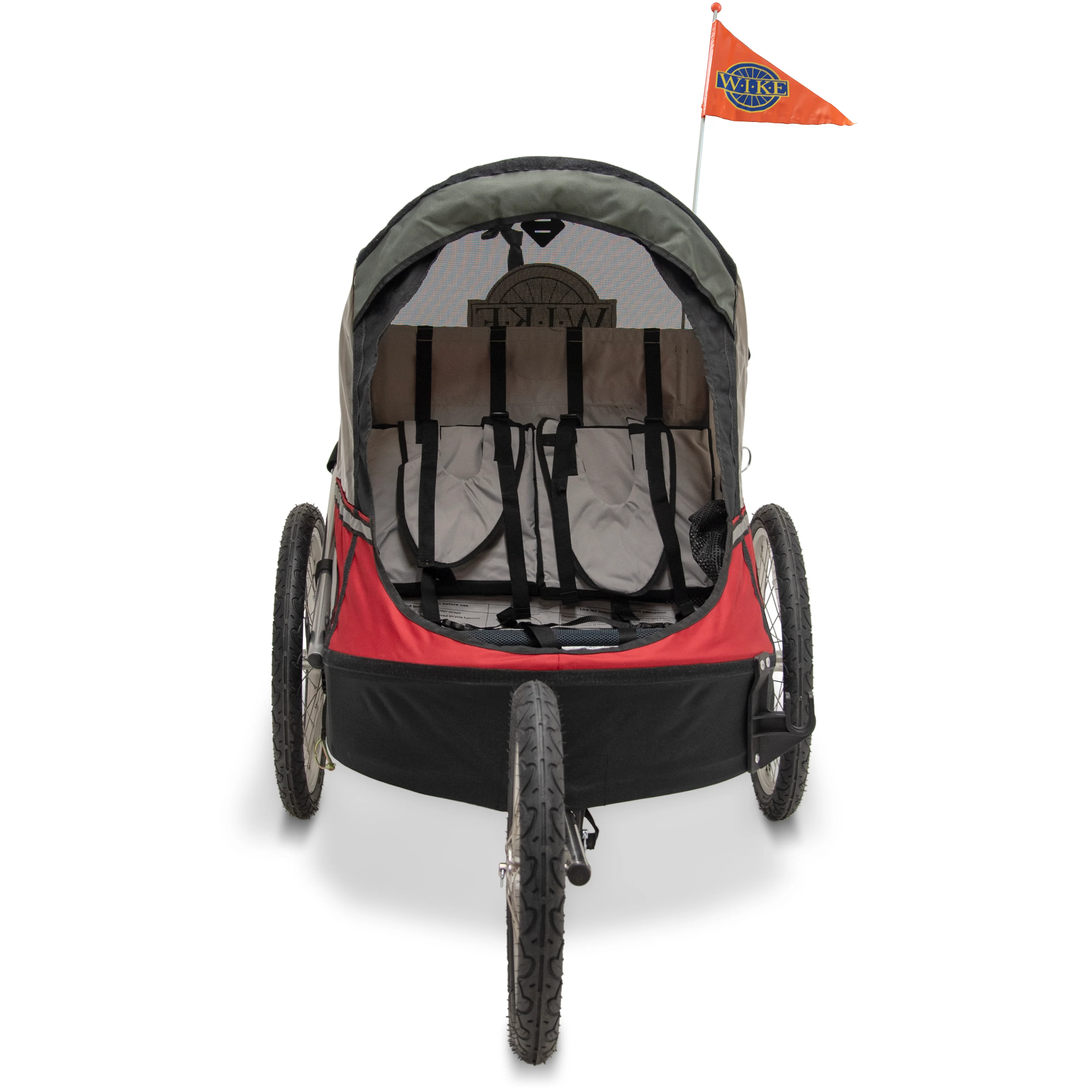 Wike Premium Double Children's Bike Trailer - Includes Stroller and Jogging Kit - Image 14