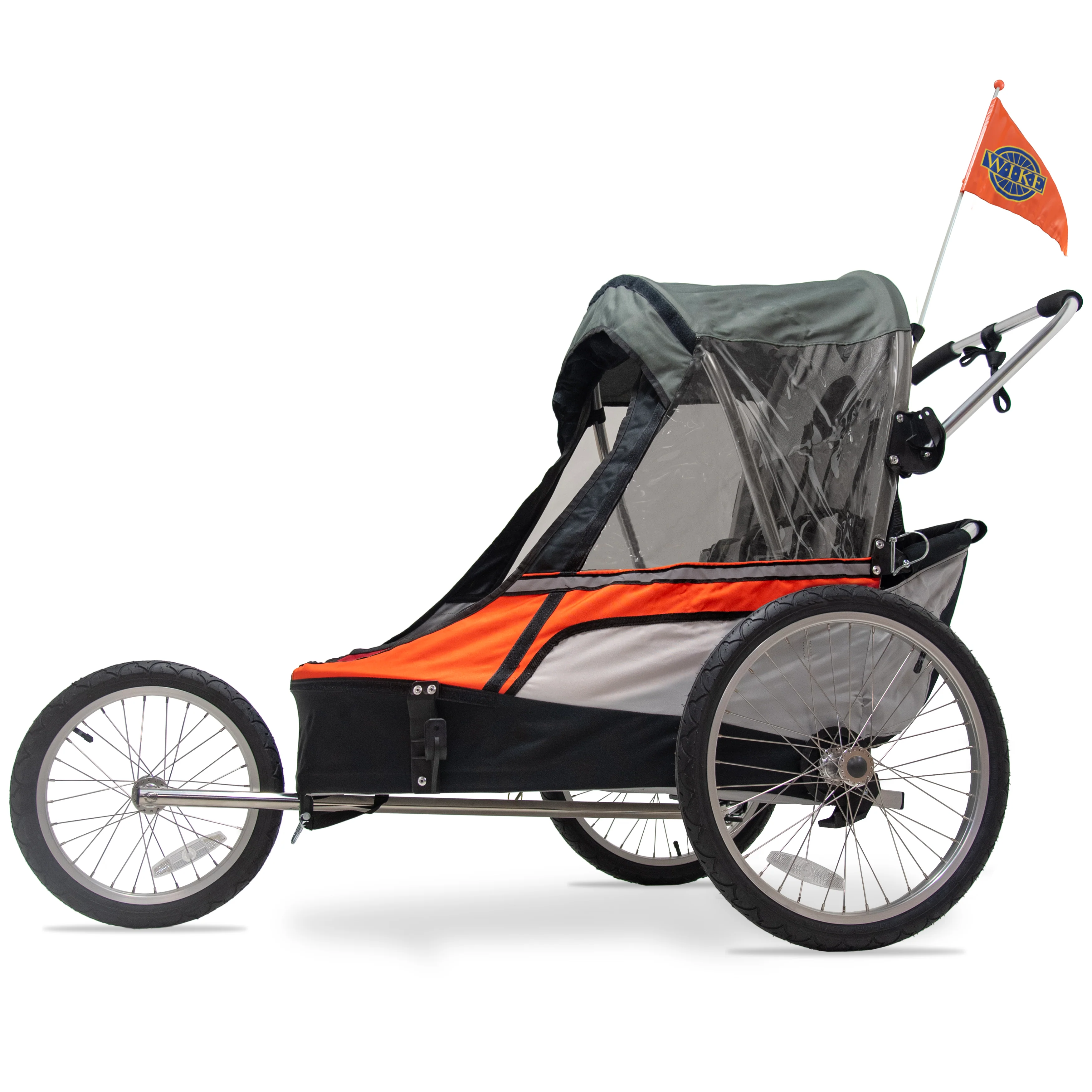 Wike Premium Double Children's Bike Trailer - Includes Stroller and Jogging Kit - Image 16