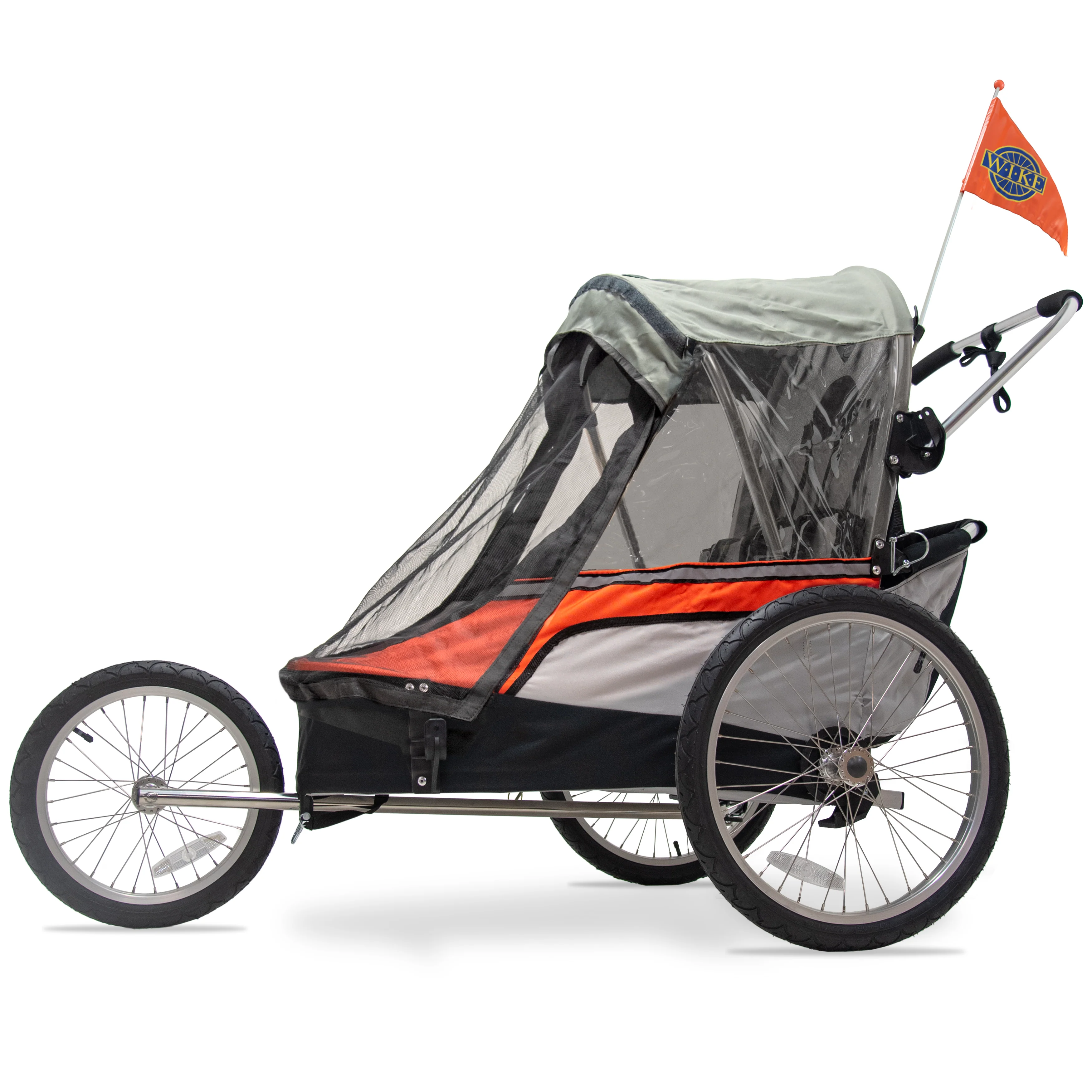 Wike Premium Double Children's Bike Trailer - Includes Stroller and Jogging Kit - Image 21