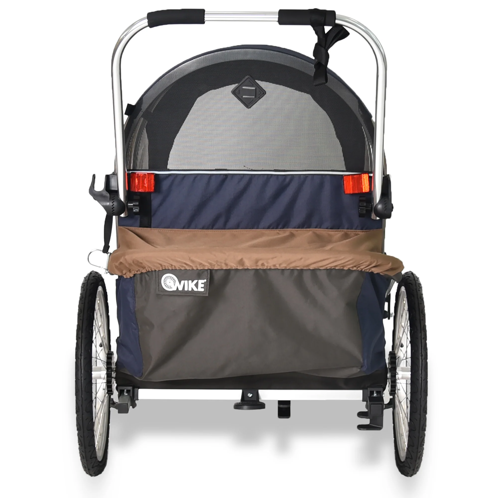 Wike Premium Double Children's Bike Trailer - Includes Stroller and Jogging Kit - Image 3