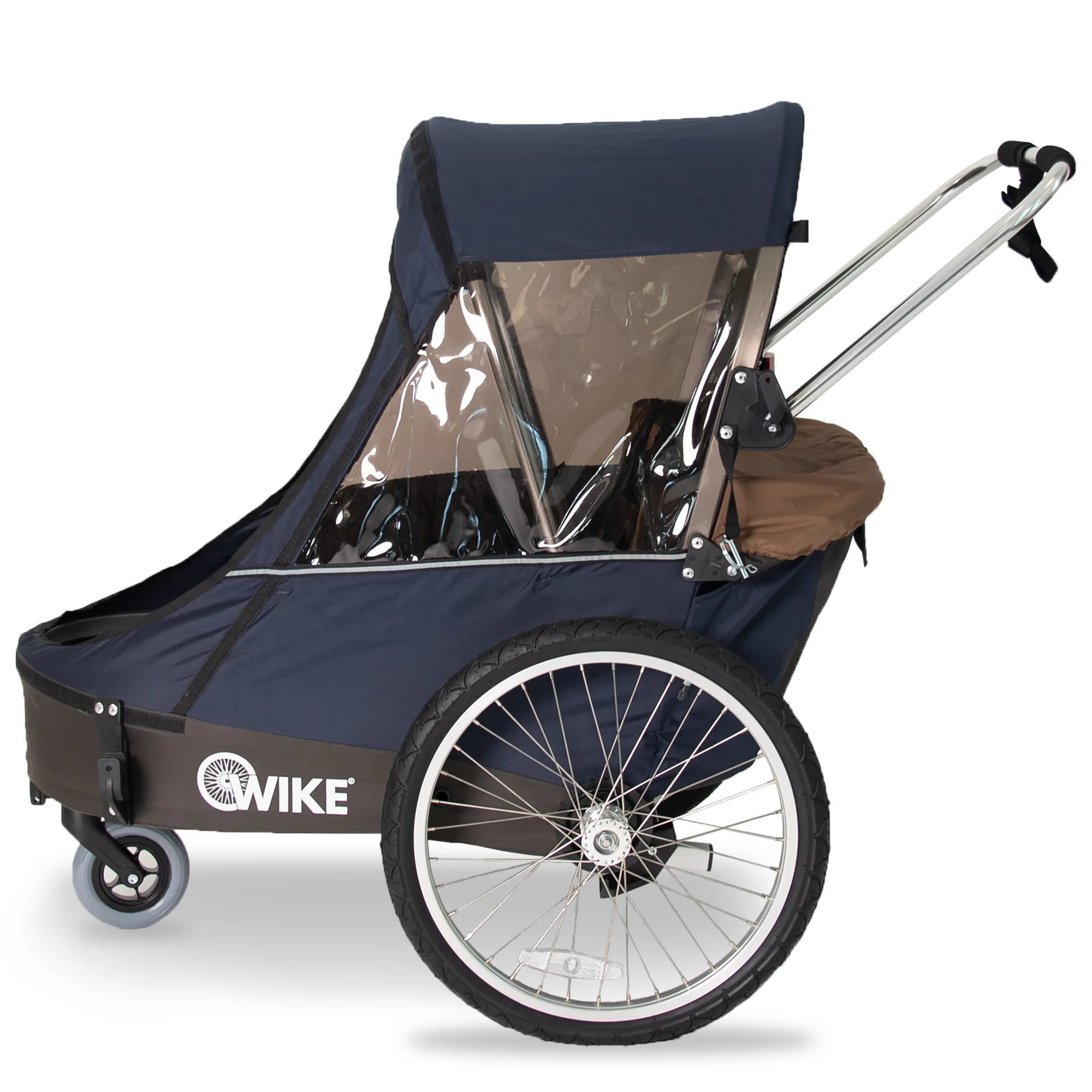 Wike Premium Double Children's Bike Trailer - Includes Stroller and Jogging Kit - Image 5