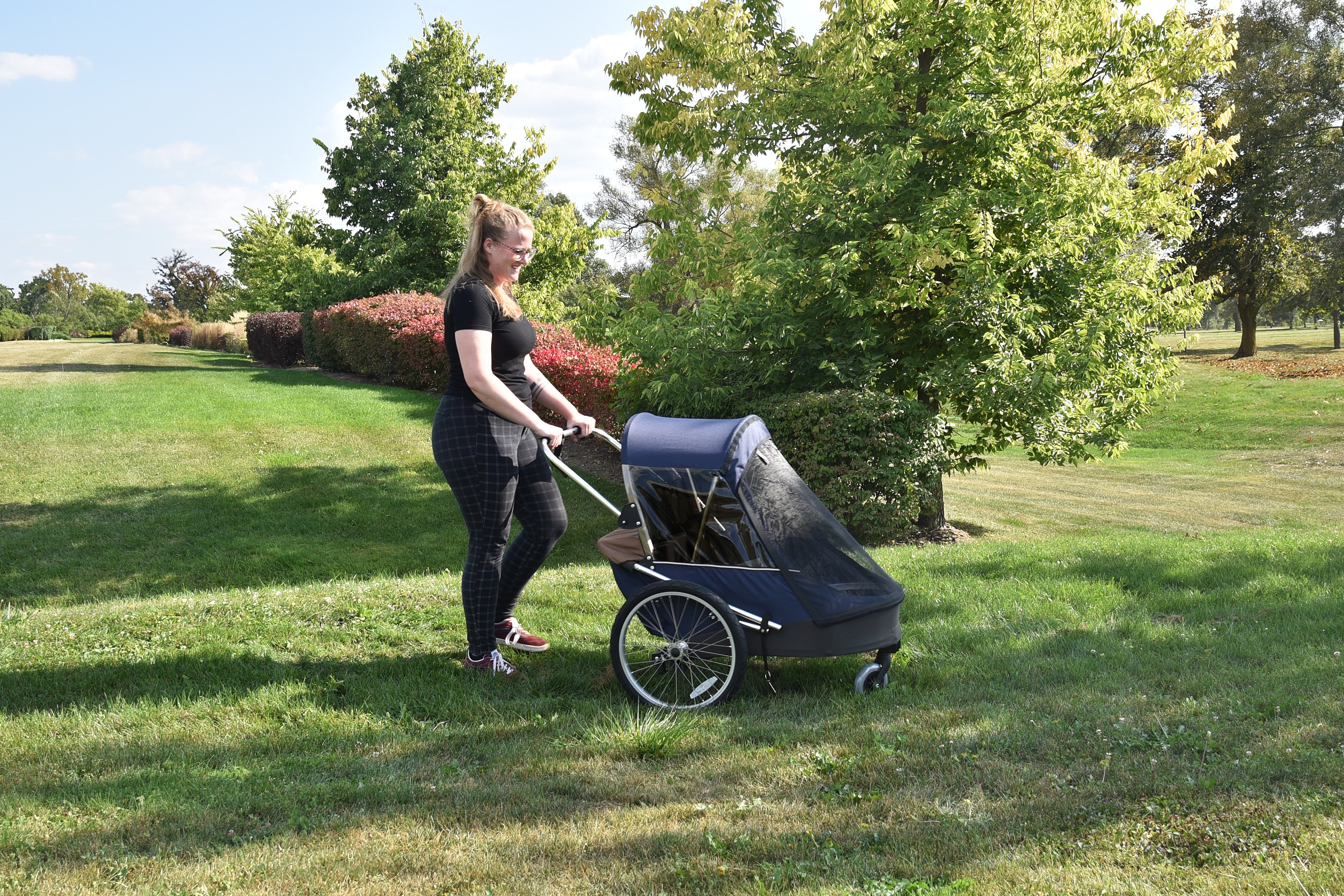 Wike Premium Double Children's Bike Trailer - Includes Stroller and Jogging Kit - Image 8