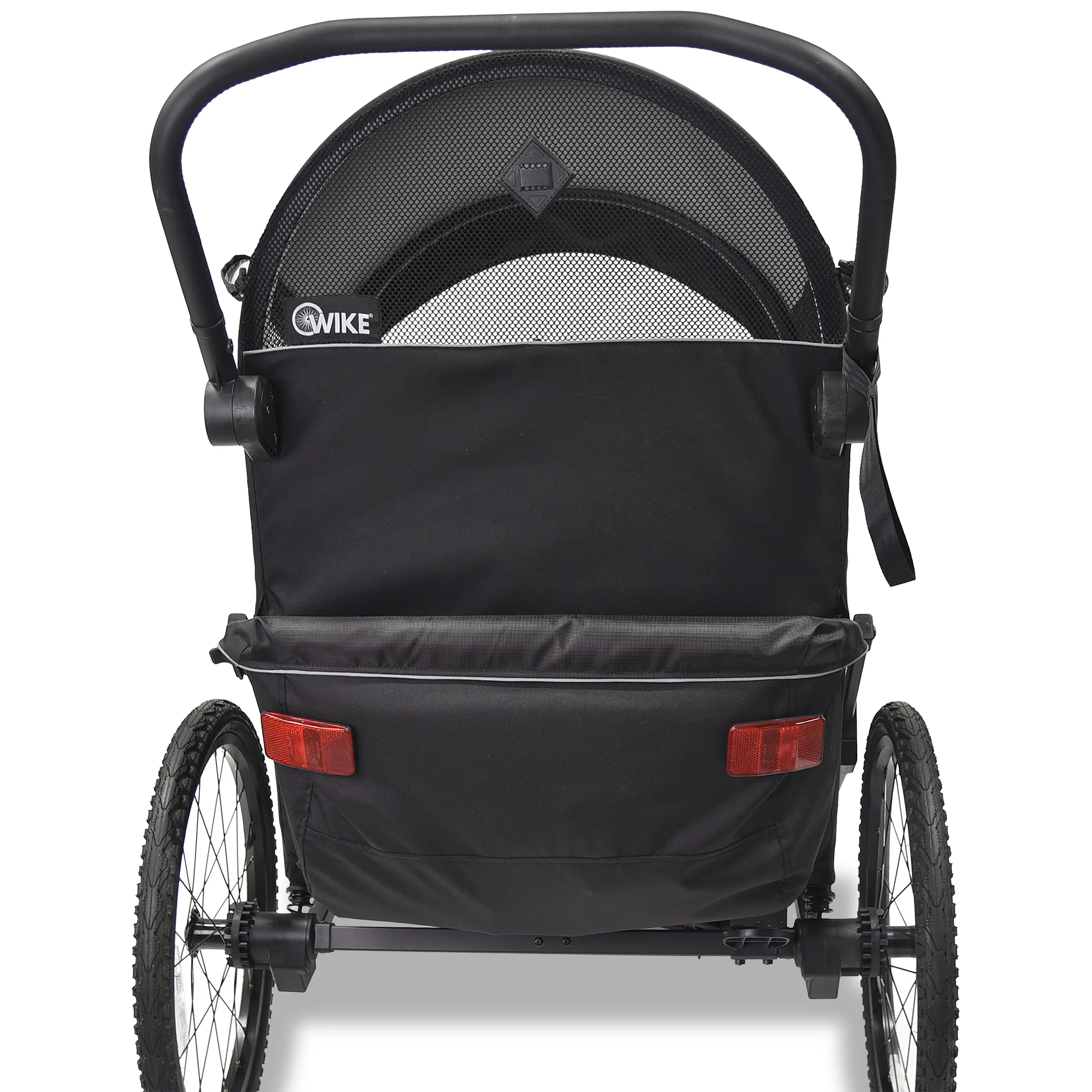 Wike Premium Suspension Bike Trailer – Black - Includes Stroller & Jogger Kit - Image 15