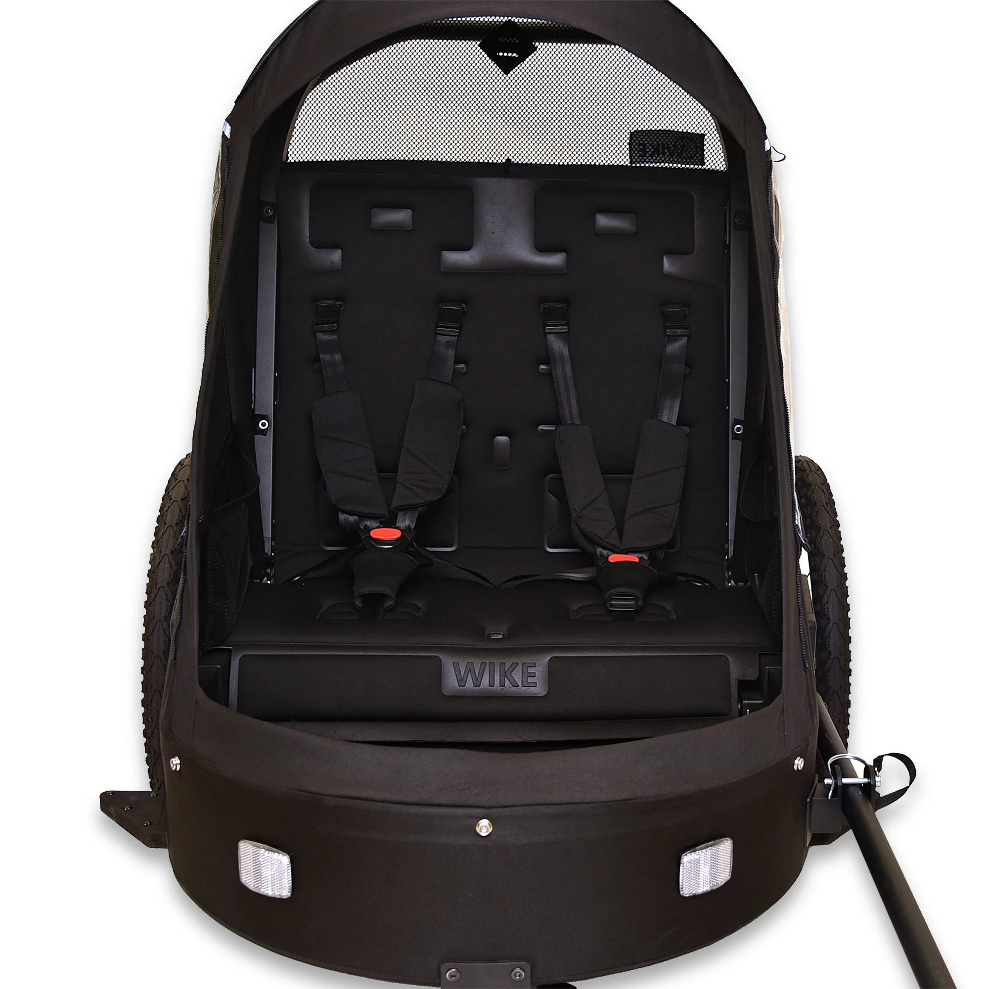 Wike Premium Suspension Bike Trailer – Black - Includes Stroller & Jogger Kit - Image 5